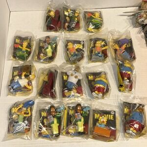 The Simpsons Movie Figures Burger King 2007 New Sealed Lot Of 18 C4